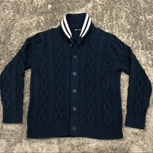 MENS EXPRESS CABLE KNIT CARDIGAN